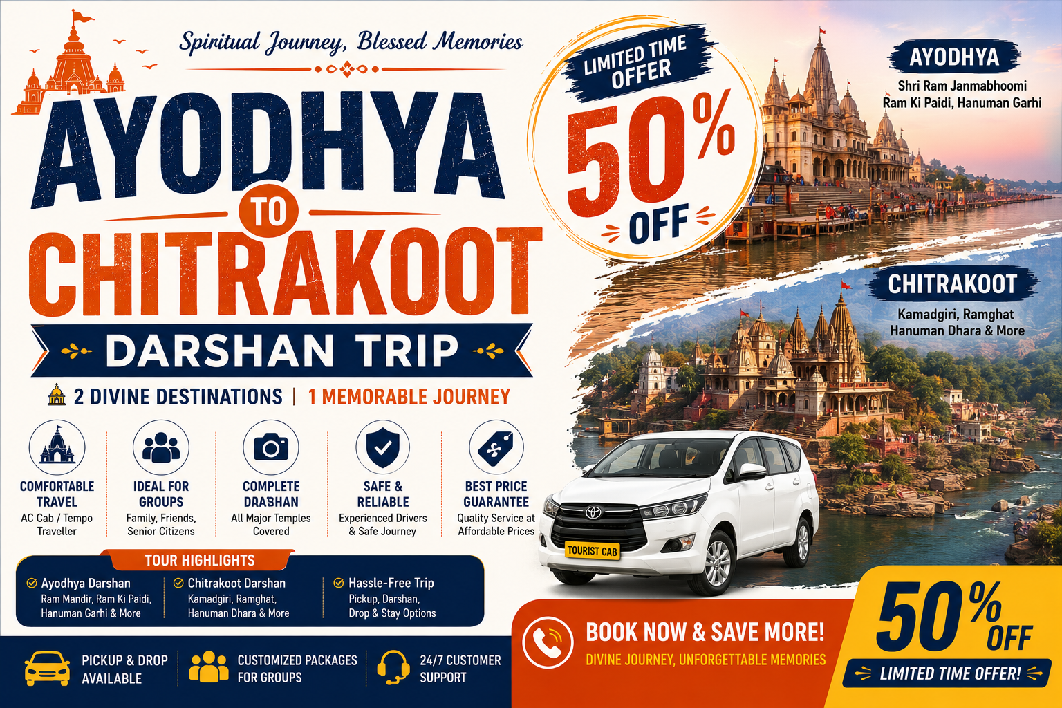 Ayodhya to Chitrakoot Tour: Nearby Darshan Trip Flat 50% Off