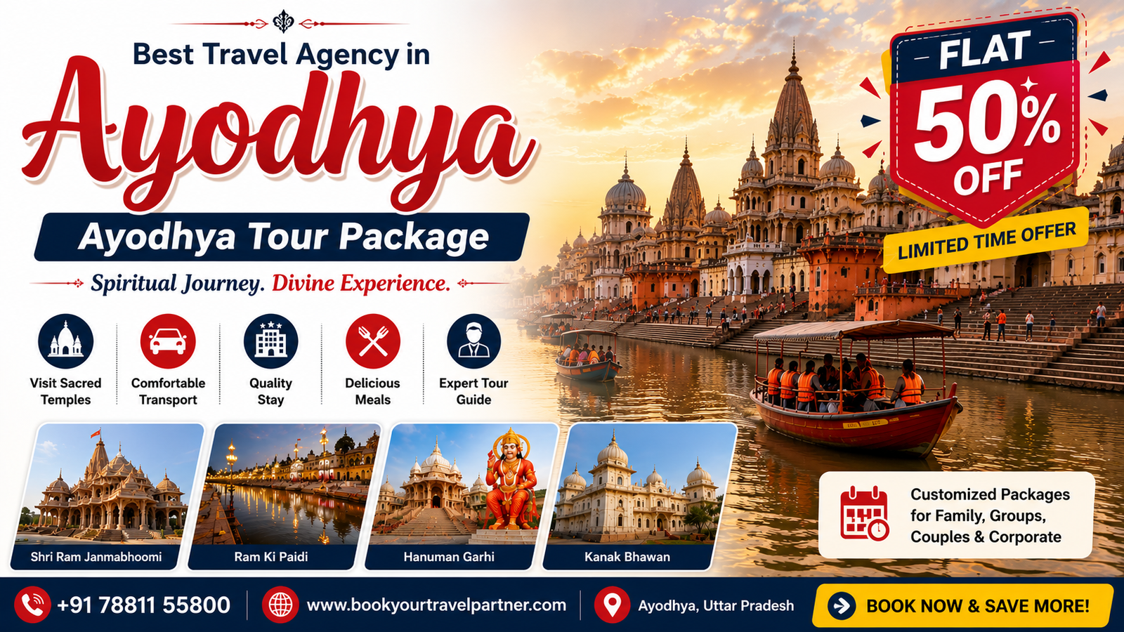 Best Travel Agency in Ayodhya: Ayodhya Tour Package Flat 50% Off